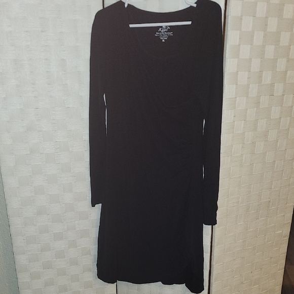 Kuhl Dresses & Skirts - Kuhl Black Sheath Long Sleeve VNeck Dress XL
